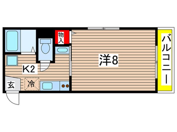 サンセイハイツ川名の物件間取画像